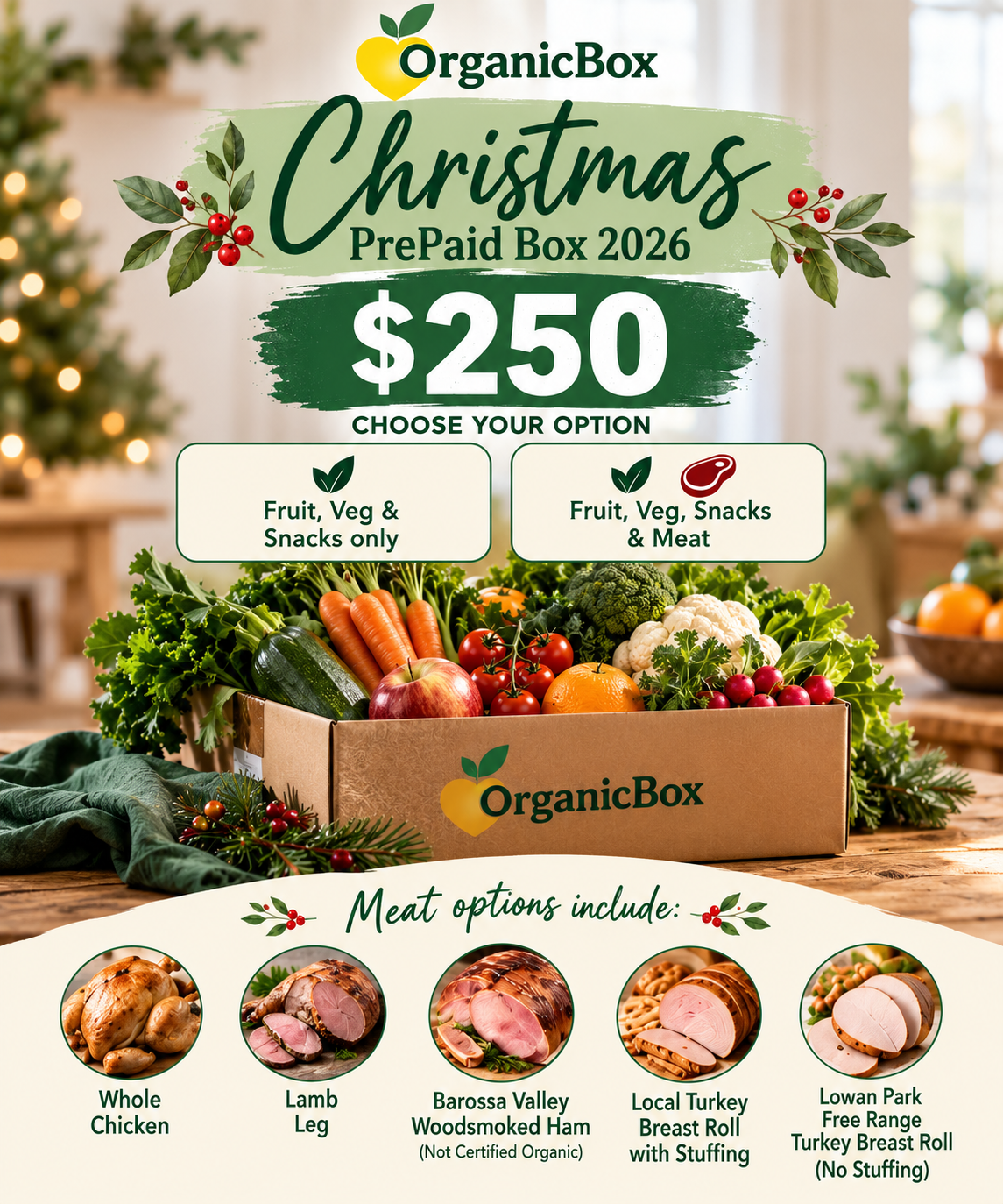 $250 Pre Paid Christmas Box - $25 per week over 10 weeks *order before 18/10/2026*