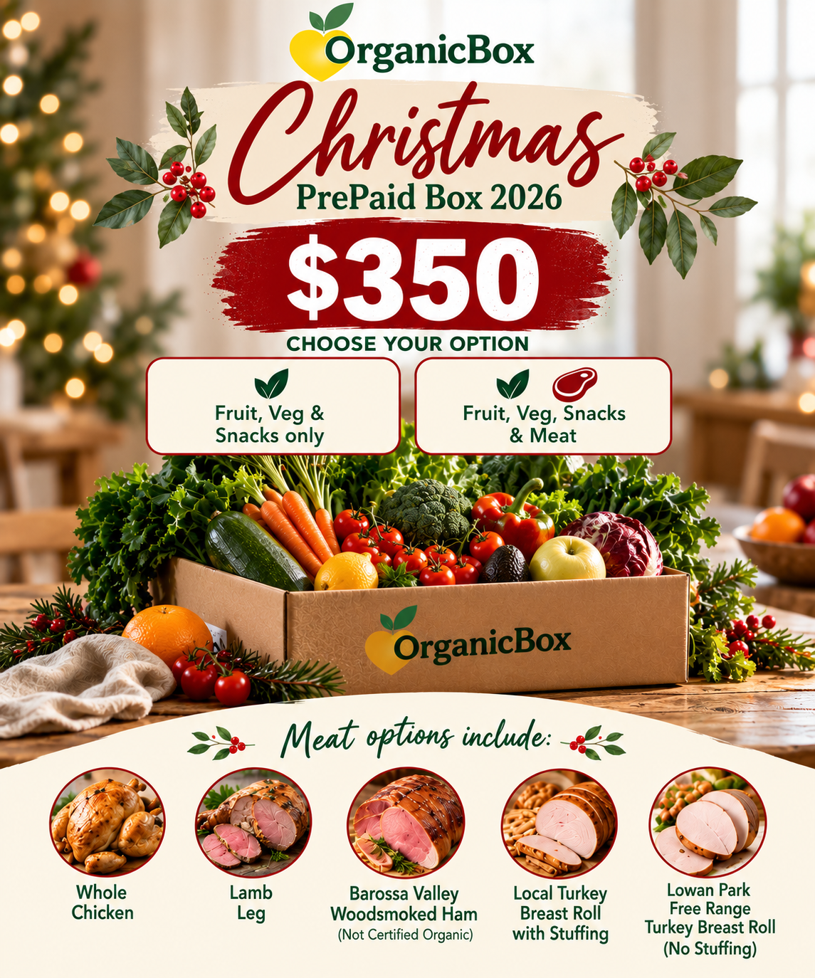 $350 Pre Paid Christmas Box - $35 per week over 10 weeks *order before 18/10/26*