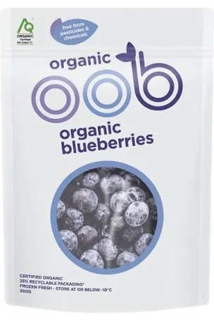 OOB Organic Blueberries 450g FROZEN
