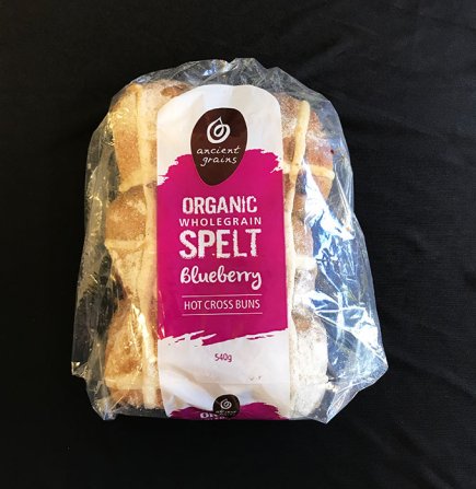 Ancient Grains Organic Blueberry Hot Cross Buns