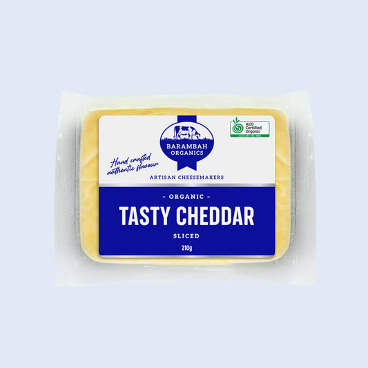 Barambah Organic Cheddar Cheese Slices 200g