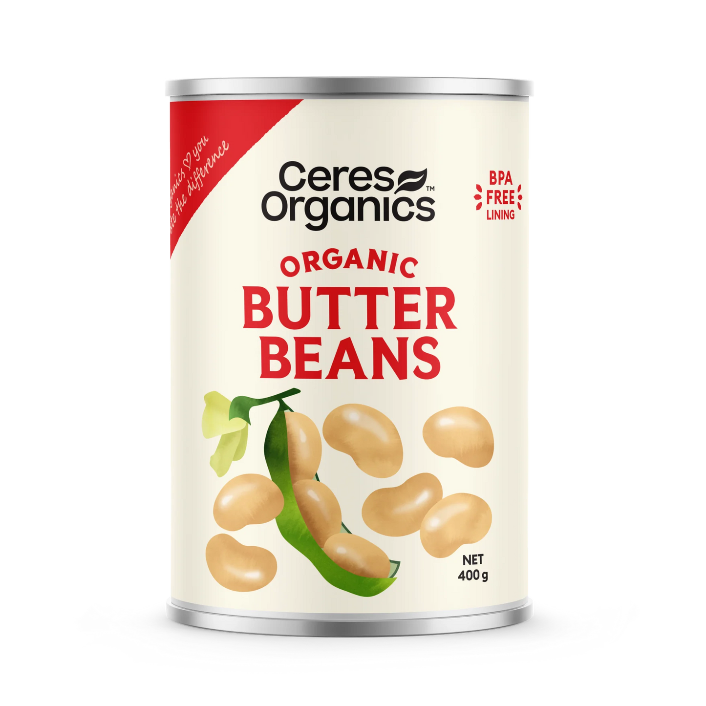 Ceres Organic Butter Beans 400g