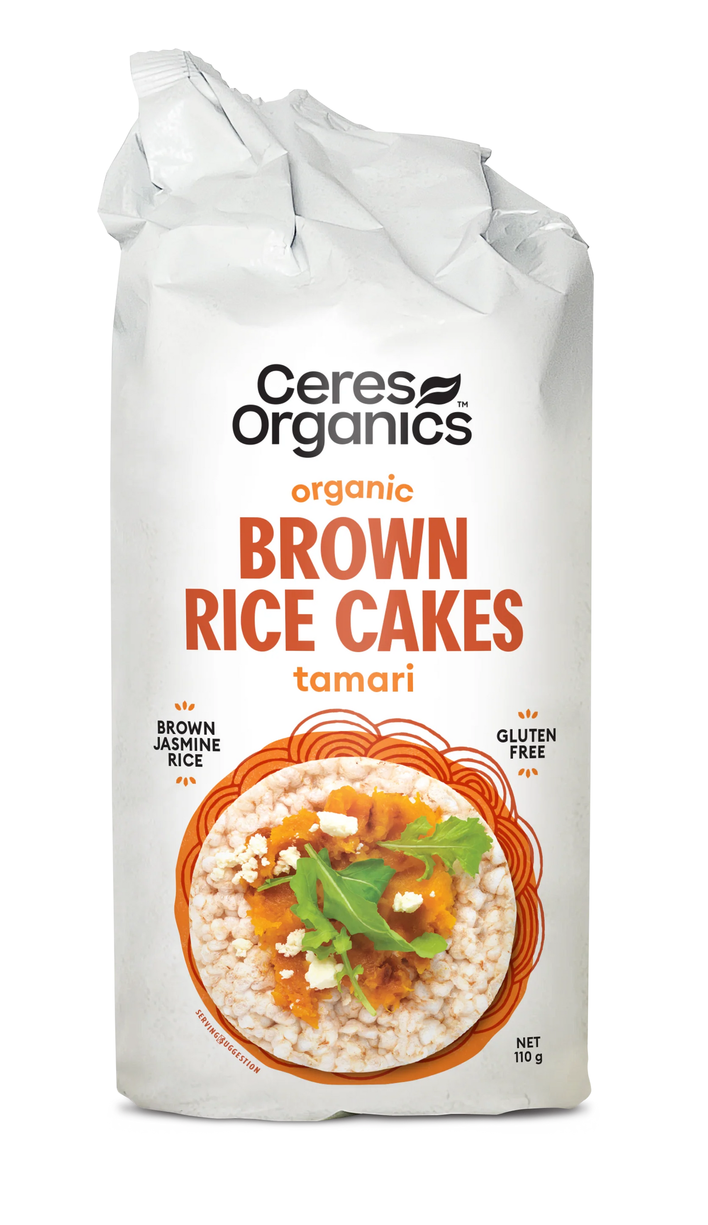 Ceres Organics Brown Rice Cakes 150g Tamari Soy