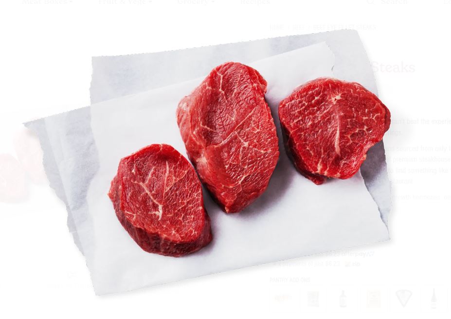 Fillet Steak Grass Fed Beef - Gluten and Preservative Free