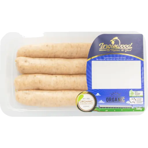 INGLEWOOD Chicken Sausages (4 per pack) ORGANIC