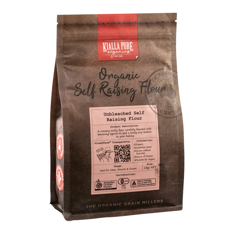 Kialla Organic Unbleached Self Raising Flour