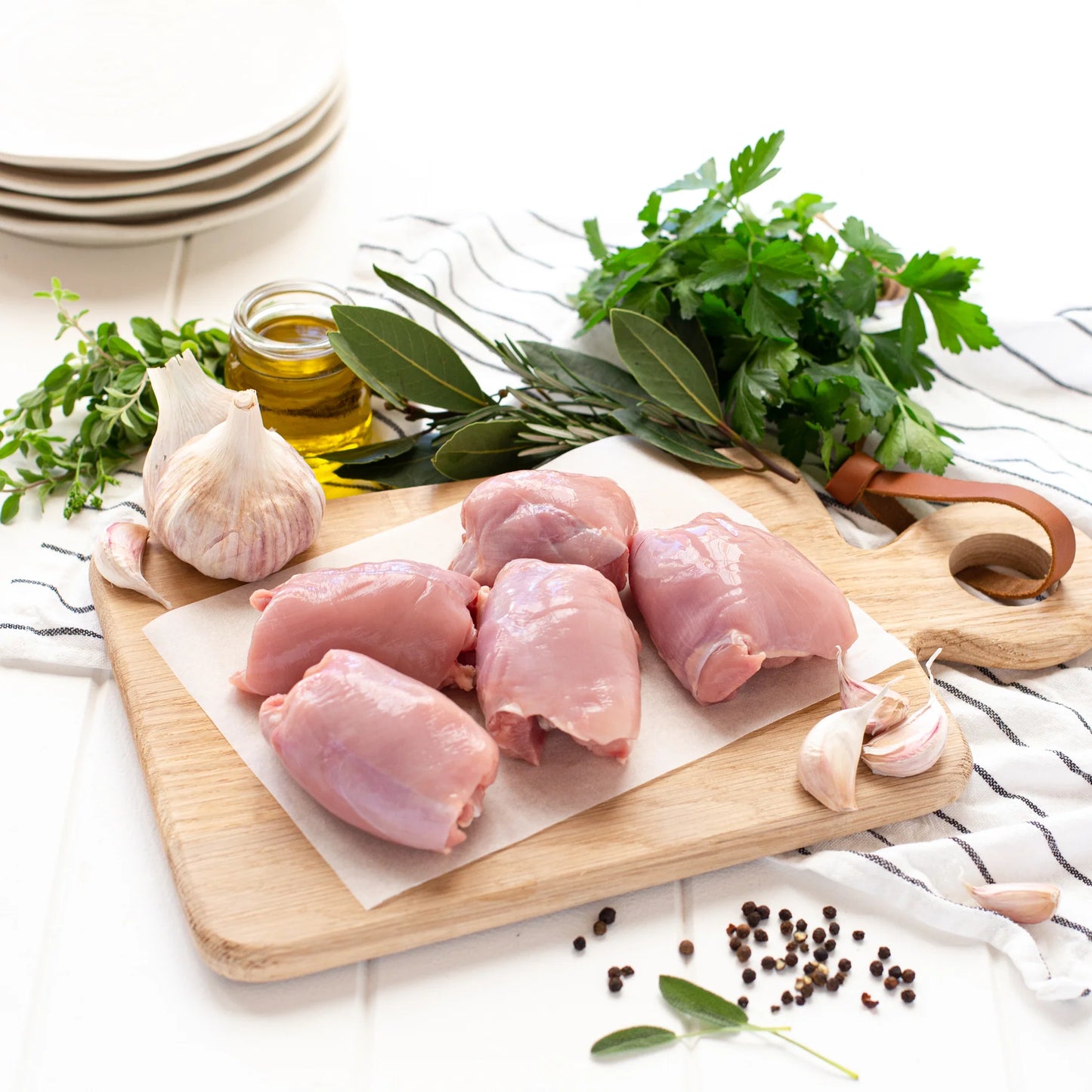 Chicken Thighs approx 500g boneless, skinless - Free Range