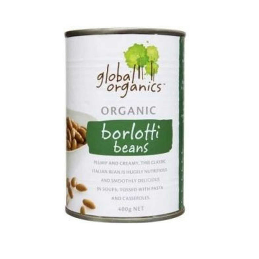 Global Organics Organic Borlotti Beans 400g