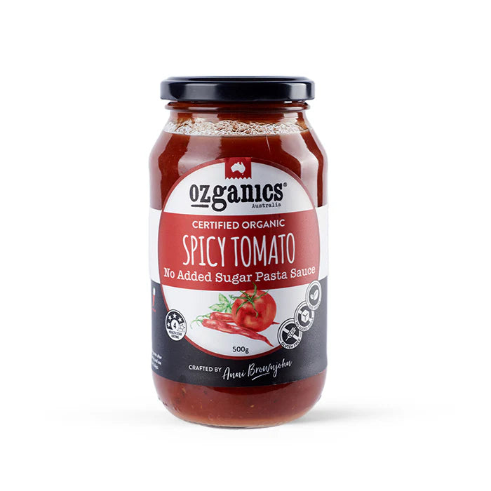 Ozganic Spicy Tomato Pasta Sauce