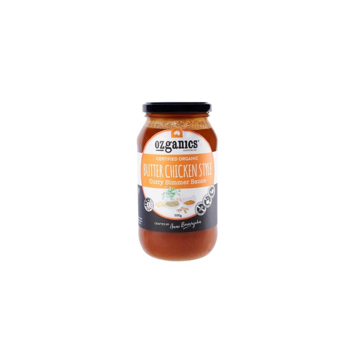 Ozganics Organic Butter Chicken Curry Sauce 500ml
