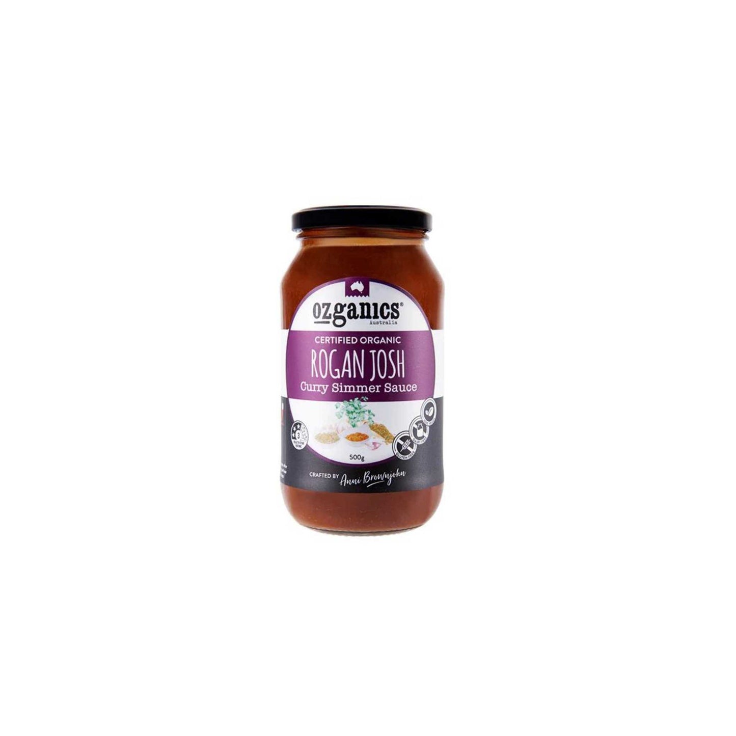 Ozganics Organic Rogan Josh Curry Sauce 500g