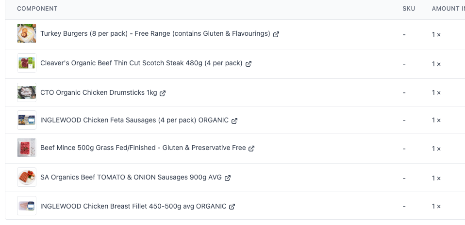 LARGE MIXED Meat Box (see image for contents of box)