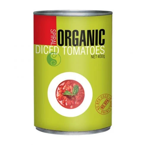 Spiral Organics Diced Tomatoes 400g