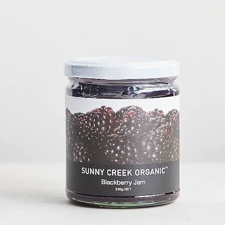 Sunny Creek Organic Blackberry Jam 310g