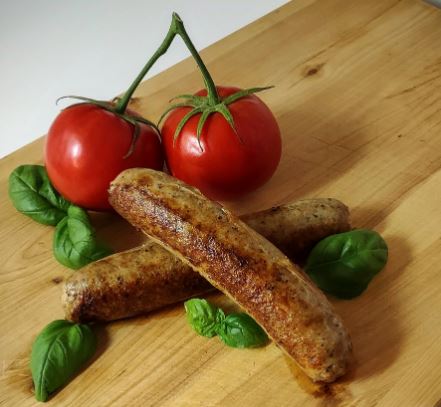 Tomato basil sausage grass fed beef