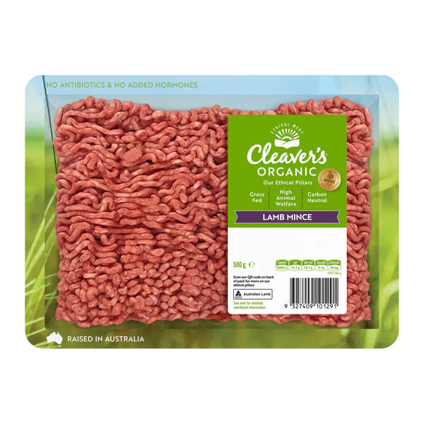 Cleaver's Organic Lamb Mince 500g