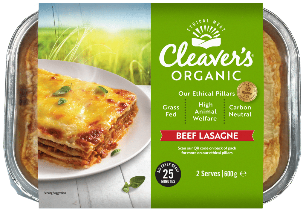 Cleaver's Organic Beef Lasagne 600g