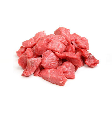 Skirt Steak DICED Grass Fed Beef - Gluten and Preservative Free