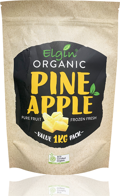 Elgin Organic Pineapple 1 kg FROZEN