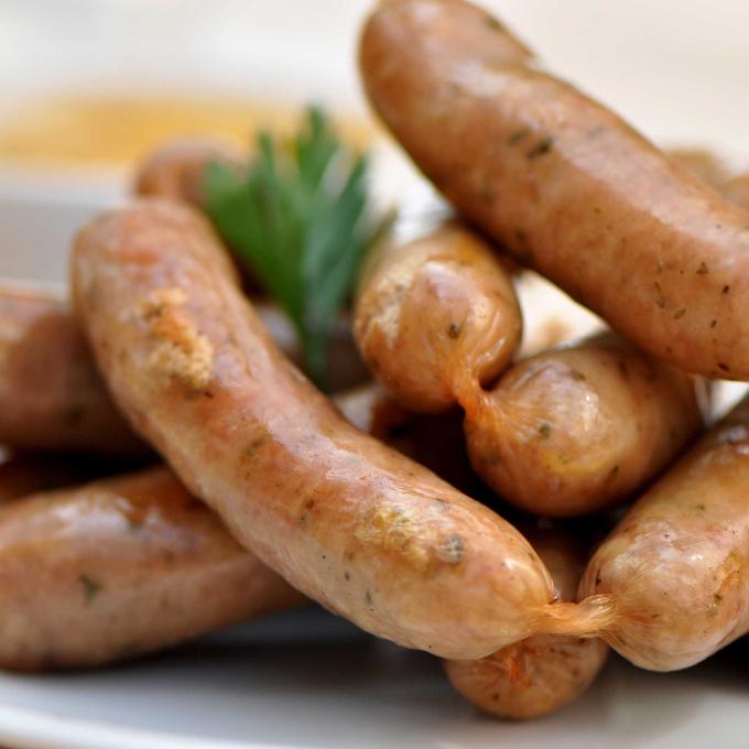 Sausages Herb & Garlic 800-900g Grass Fed Beef - Gluten and Preservative Free