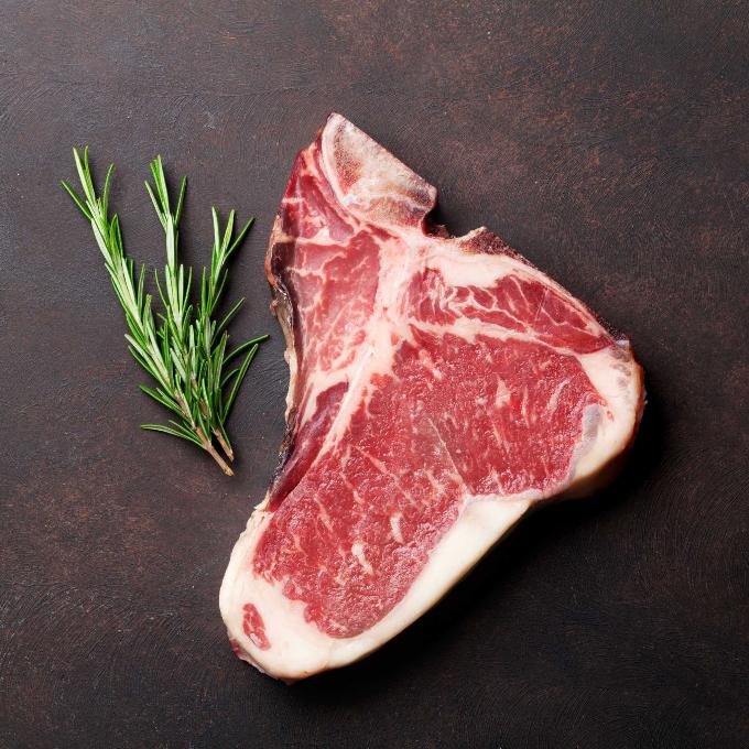 T Bone Steak Grass Fed Beef - Gluten and Preservative Free