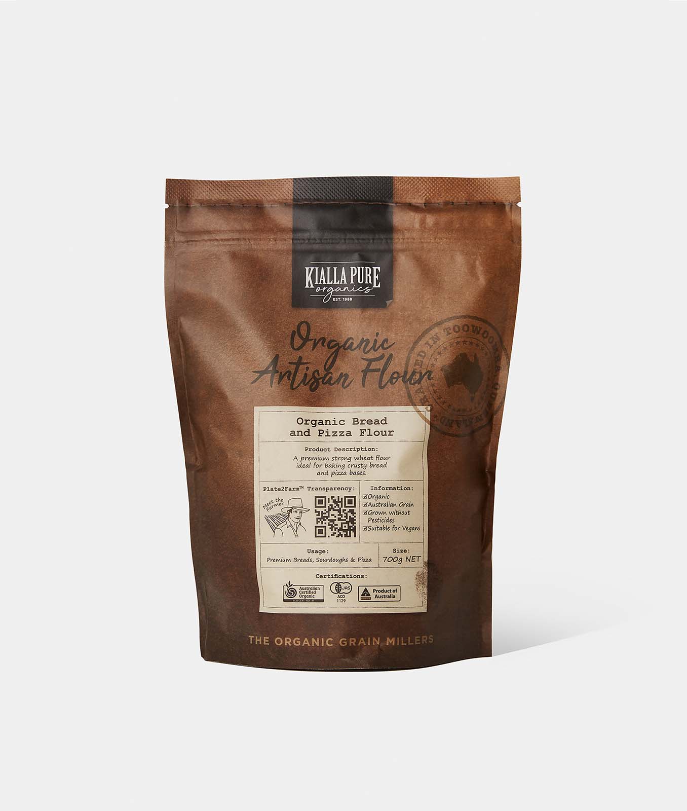 kialla pure organic bread and pizza flour