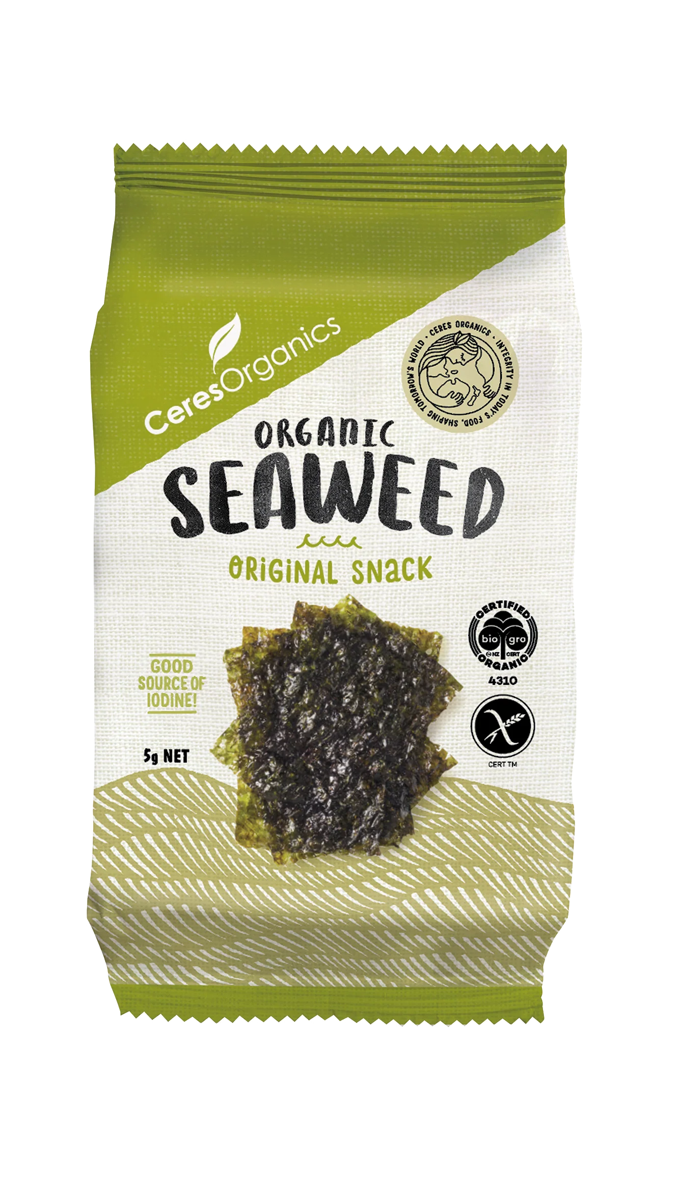 Ceres Organic Seaweed Snack 5g GF