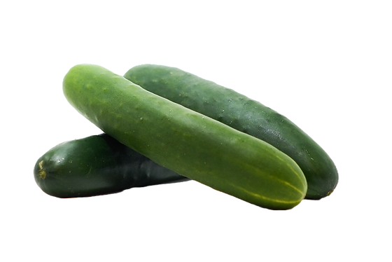 organic green cucumber