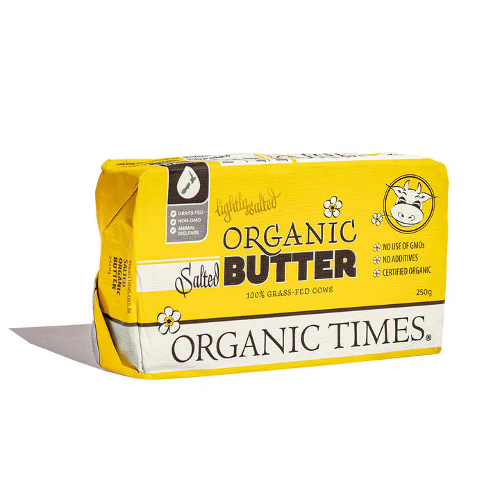 Organic Times Butter 250g Salted
