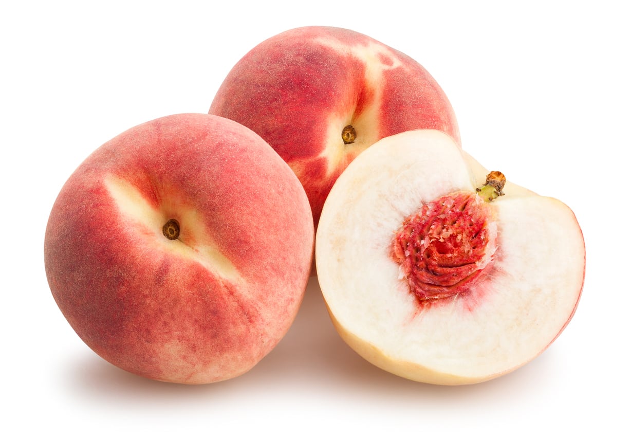 Organic White Peaches per 200g (1-2)
