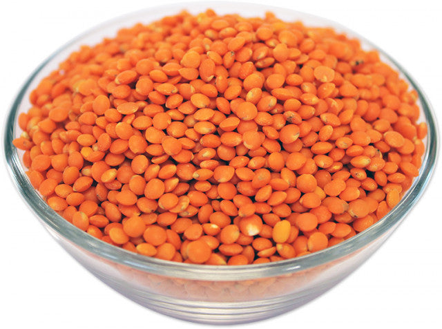 Organic Whole Red Lentils per 100g