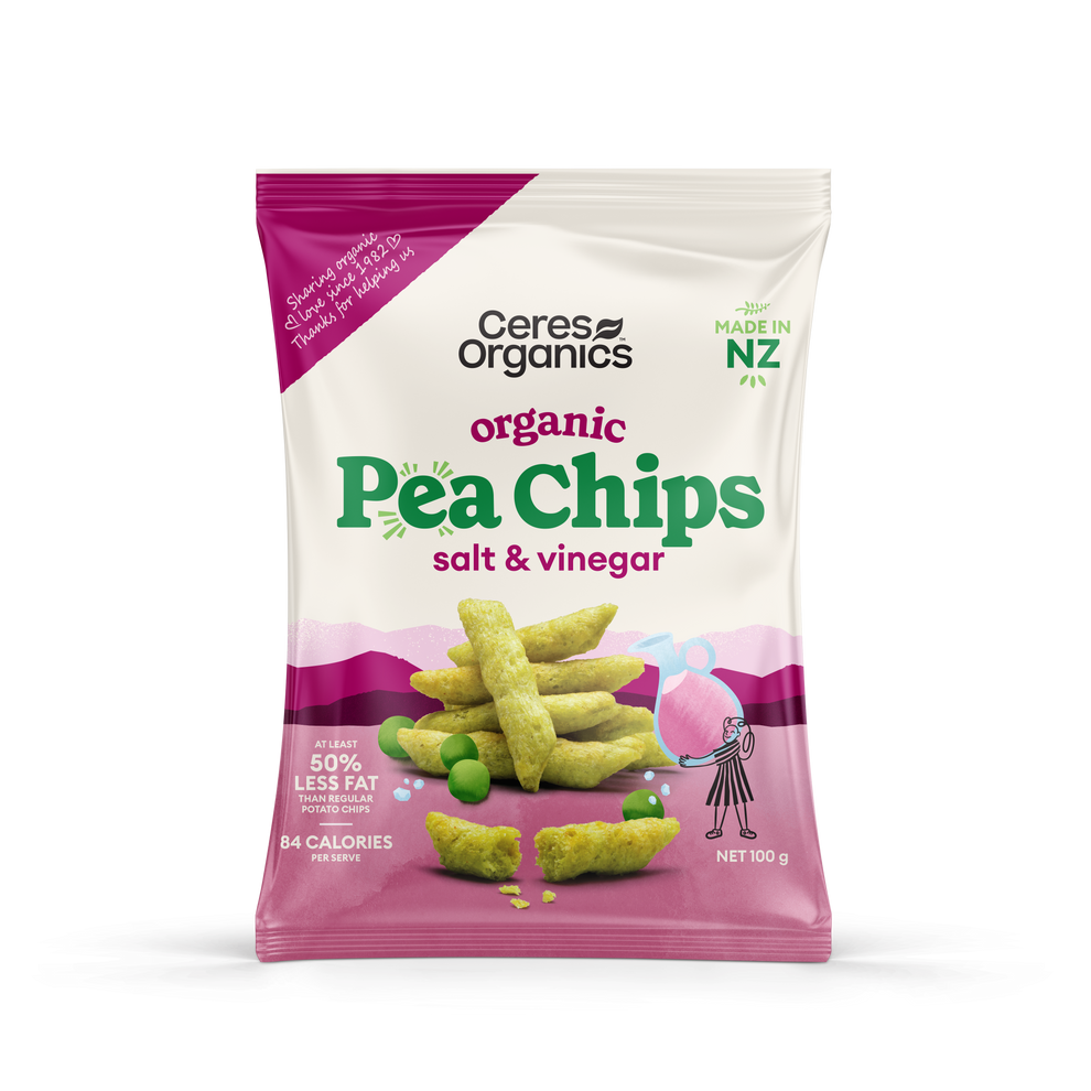 Ceres Organic Pea Chips, Salt & Vinegar