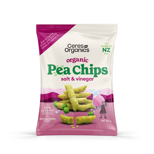 Ceres Organic Pea Chips, Salt & Vinegar