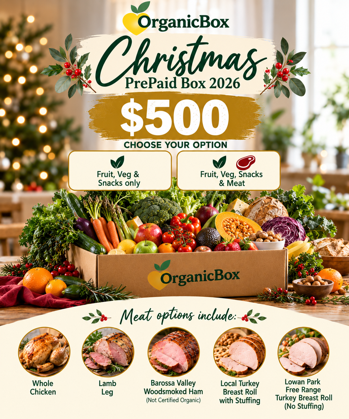 $500 Pre Paid Christmas Box - $50 per week over 10 weeks *order before 18/10/26*