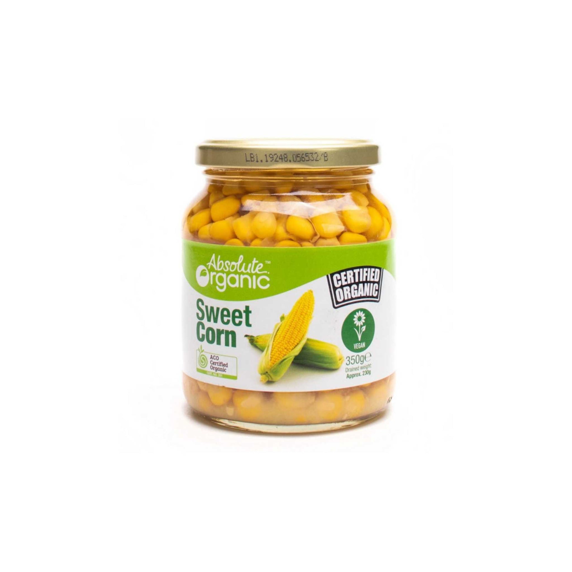 Absolute Organic Sweet Corn 350g