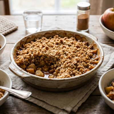 Apple, Pear & Banana Crumble