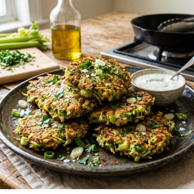 Broccoli Celery Fritters
