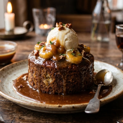 Banana Sticky Toffee Pudding