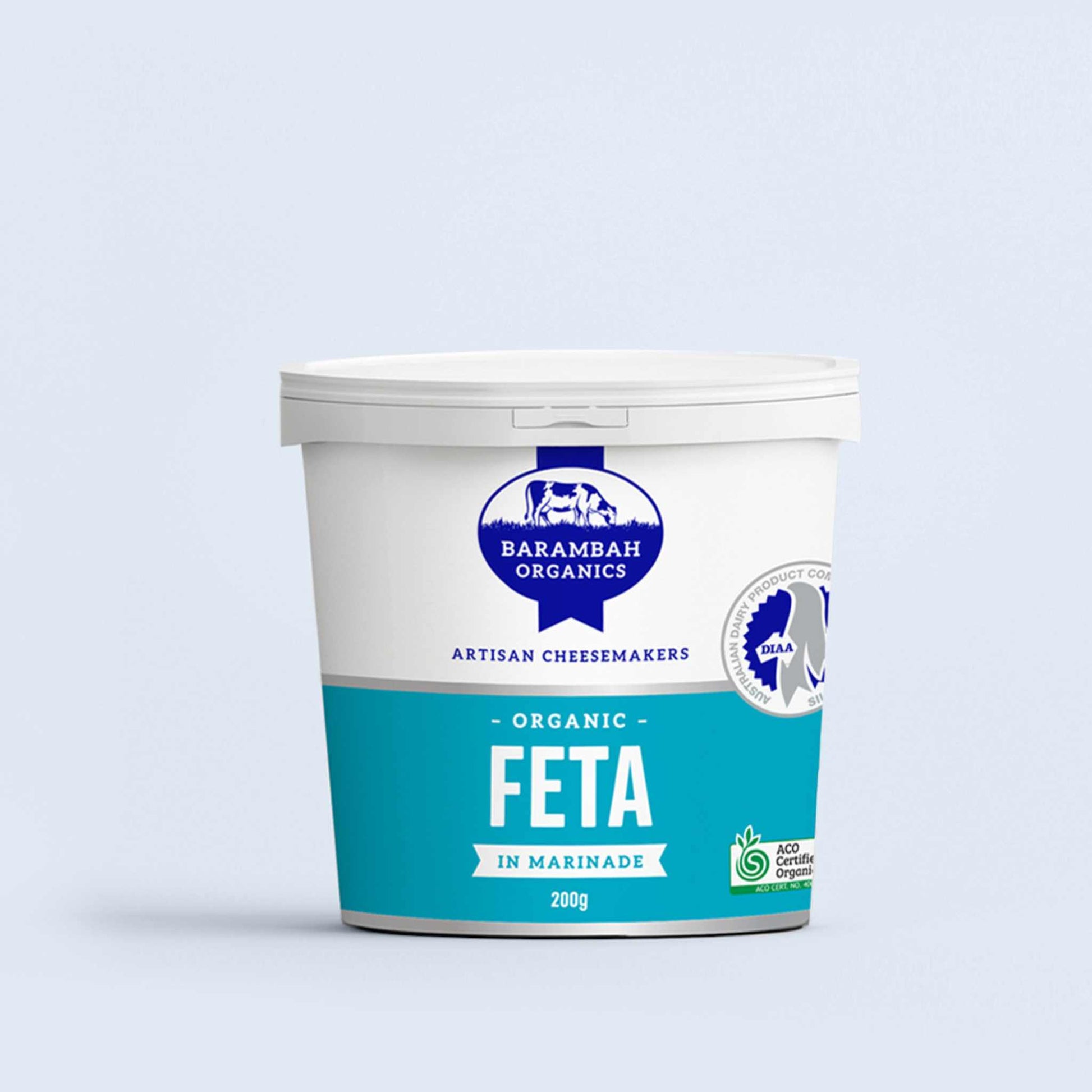 Barambah Organic Marinated Feta Cheese 200 ml