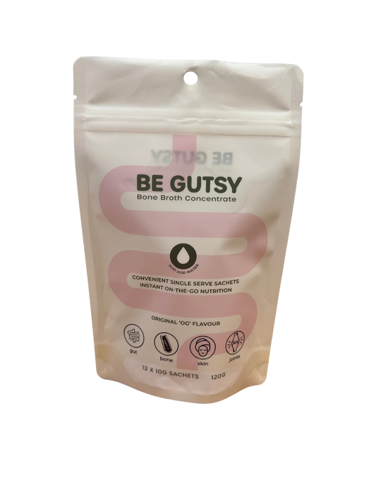 Be Gutsy Bone Broth Satchets (12 x 10g satchet pack)