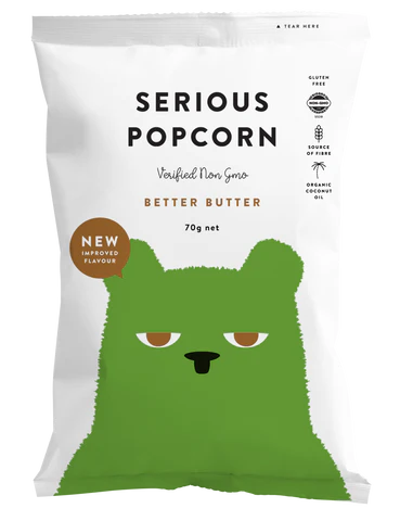 Serious Better Butter Organic Popcorn 70g