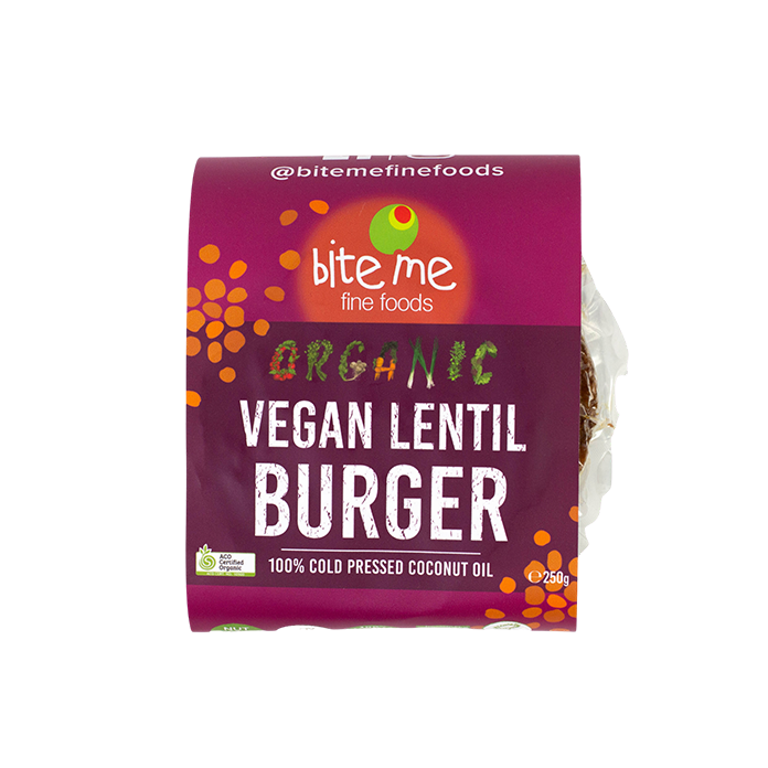 Bite Me Organic Vegan Lentil Burgers 2 pack