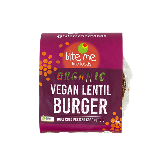 Bite Me Organic Vegan Lentil Burgers 2 pack
