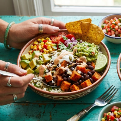 Black Bean Sweet Potato Taco Bowls