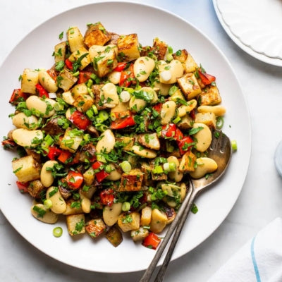 Butter Bean Roast Veg Salad