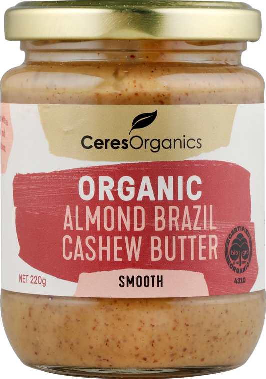 Ceres Organic Almond Brazil Cashew Butter - 220g