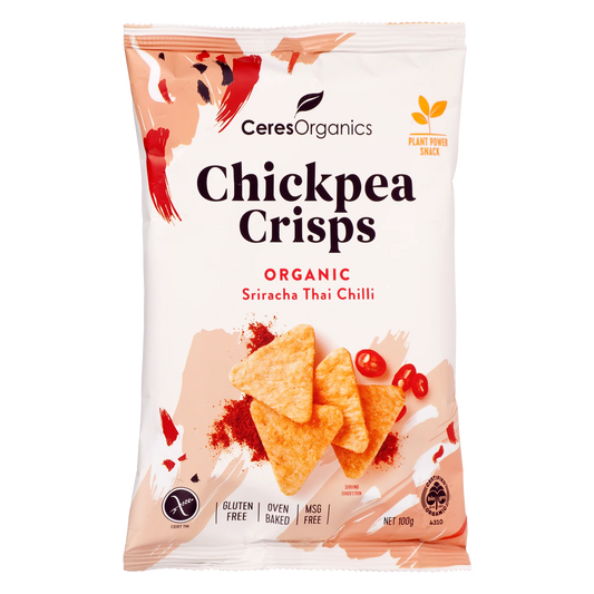 Ceres Organic Chick Pea Crisps, Sriracha Thai Chilli 100g