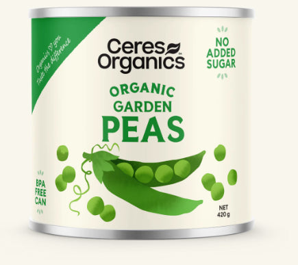 Ceres Organic Garden Peas - 420g