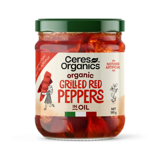 Ceres Organic Grilled Red Peppers - 190g