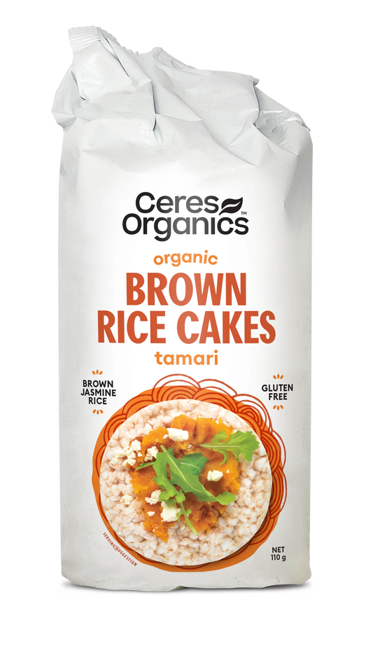 Ceres Organics Brown Rice Cakes 150g Tamari Soy
